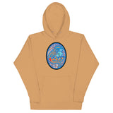 Dino Agate Blue Design Unisex Hoodie