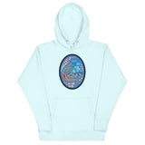 Dino Agate Blue Design Unisex Hoodie