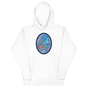 Dino Agate Blue Design Unisex Hoodie