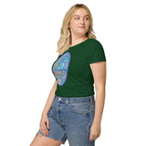 Dino Agate Blue Design Women’s basic organic t-shirt