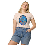 Dino Agate Blue Design Women’s basic organic t-shirt