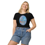 Dino Agate Blue Design Women’s basic organic t-shirt