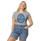 Dino Agate Blue Design Women’s basic organic t-shirt