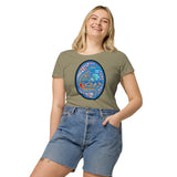 Dino Agate Blue Design Women’s basic organic t-shirt