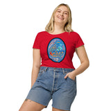 Dino Agate Blue Design Women’s basic organic t-shirt