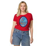 Dino Agate Blue Design Women’s basic organic t-shirt