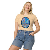 Dino Agate Blue Design Women’s basic organic t-shirt