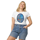 Dino Agate Blue Design Women’s basic organic t-shirt