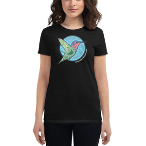 Hummingbird Agate Design Women's short sleeve t-shirt