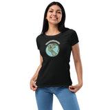 Wayne's World Agates Globe Women’s fitted t-shirt