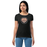 Heart lake Superior Agate Women’s fitted t-shirt