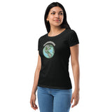 Wayne's World Agates Globe Women’s fitted t-shirt