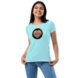 Heart lake Superior Agate Women’s fitted t-shirt