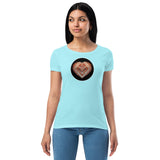 Heart lake Superior Agate Women’s fitted t-shirt