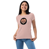 Heart lake Superior Agate Women’s fitted t-shirt