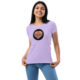 Heart lake Superior Agate Women’s fitted t-shirt