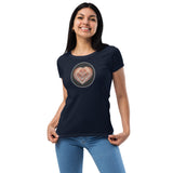 Heart lake Superior Agate Women’s fitted t-shirt