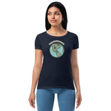 Wayne's World Agates Globe Women’s fitted t-shirt