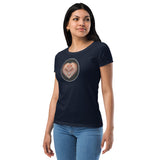 Heart lake Superior Agate Women’s fitted t-shirt