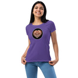 Heart lake Superior Agate Women’s fitted t-shirt