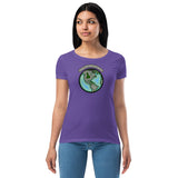 Wayne's World Agates Globe Women’s fitted t-shirt