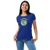 Wayne's World Agates Globe Women’s fitted t-shirt