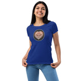 Heart lake Superior Agate Women’s fitted t-shirt