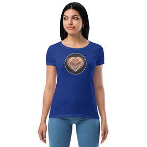 Heart lake Superior Agate Women’s fitted t-shirt