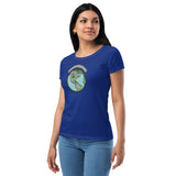 Wayne's World Agates Globe Women’s fitted t-shirt