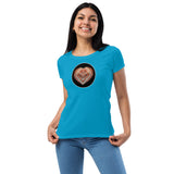 Heart lake Superior Agate Women’s fitted t-shirt