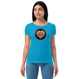 Heart lake Superior Agate Women’s fitted t-shirt