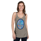 Dino Agate Blue Women's Racerback Tank