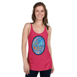 Dino Agate Blue Women's Racerback Tank
